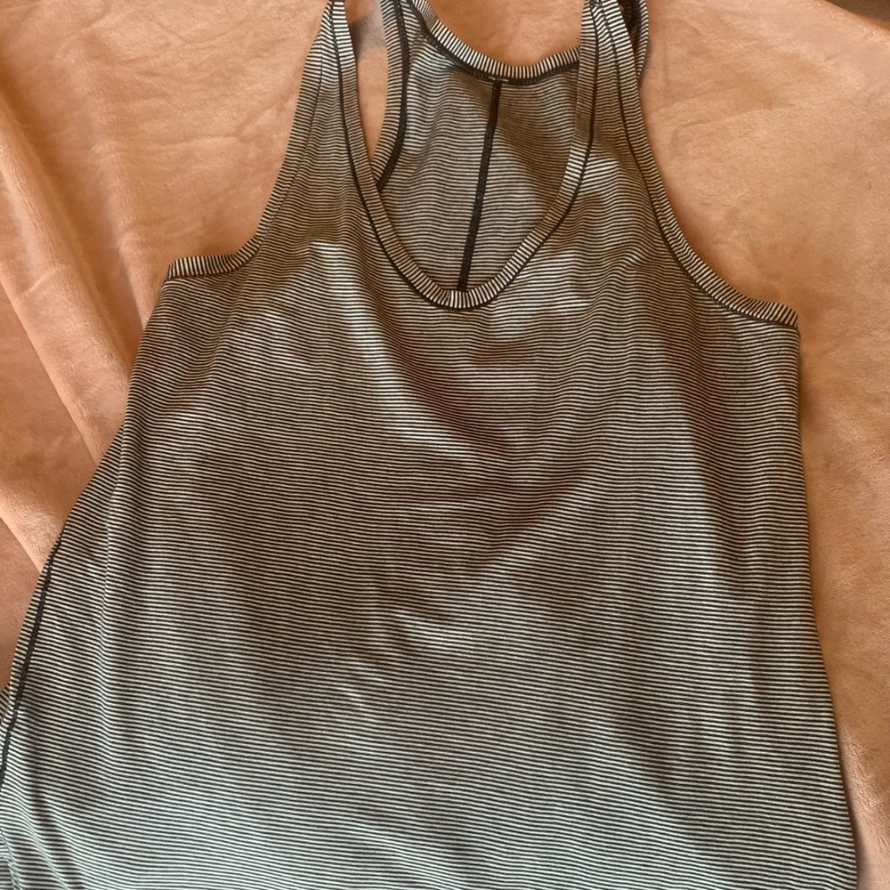 Striped yoga tank